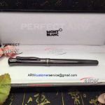 Perfect Replica Mont Blanc Black Steel Rollerball Pen Writers Edition Pen